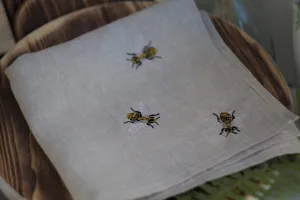 #051 | Bees | Linen napkins