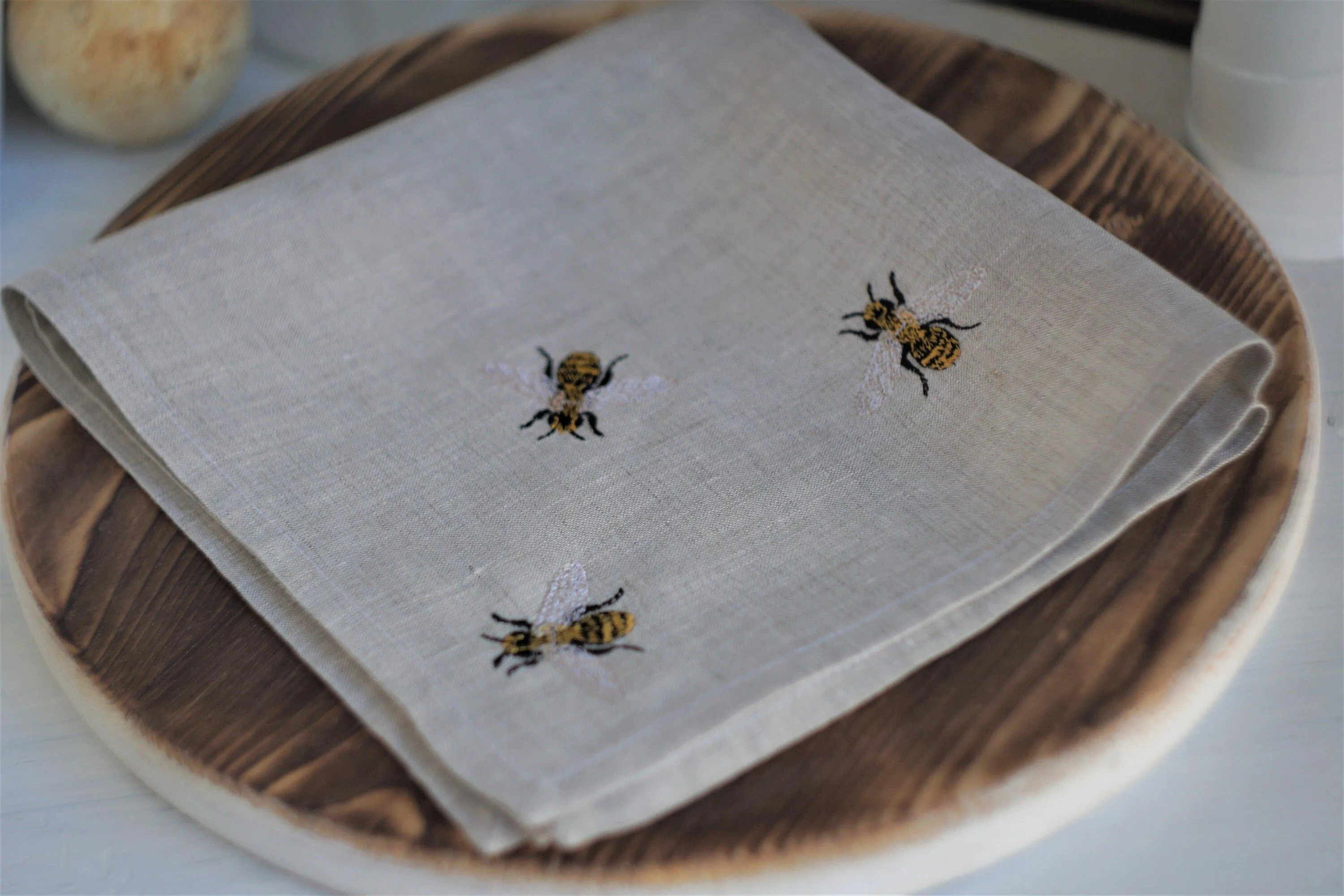 #051 | Bees | Linen napkins