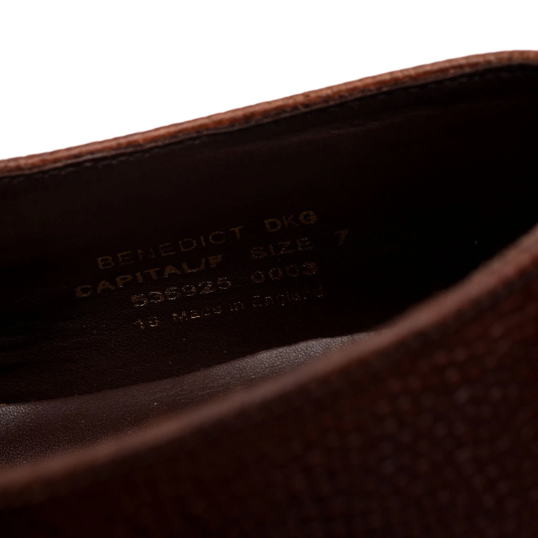 1880 'Benedict' Brown Grain Leather Double Monk Strap UK 7 F