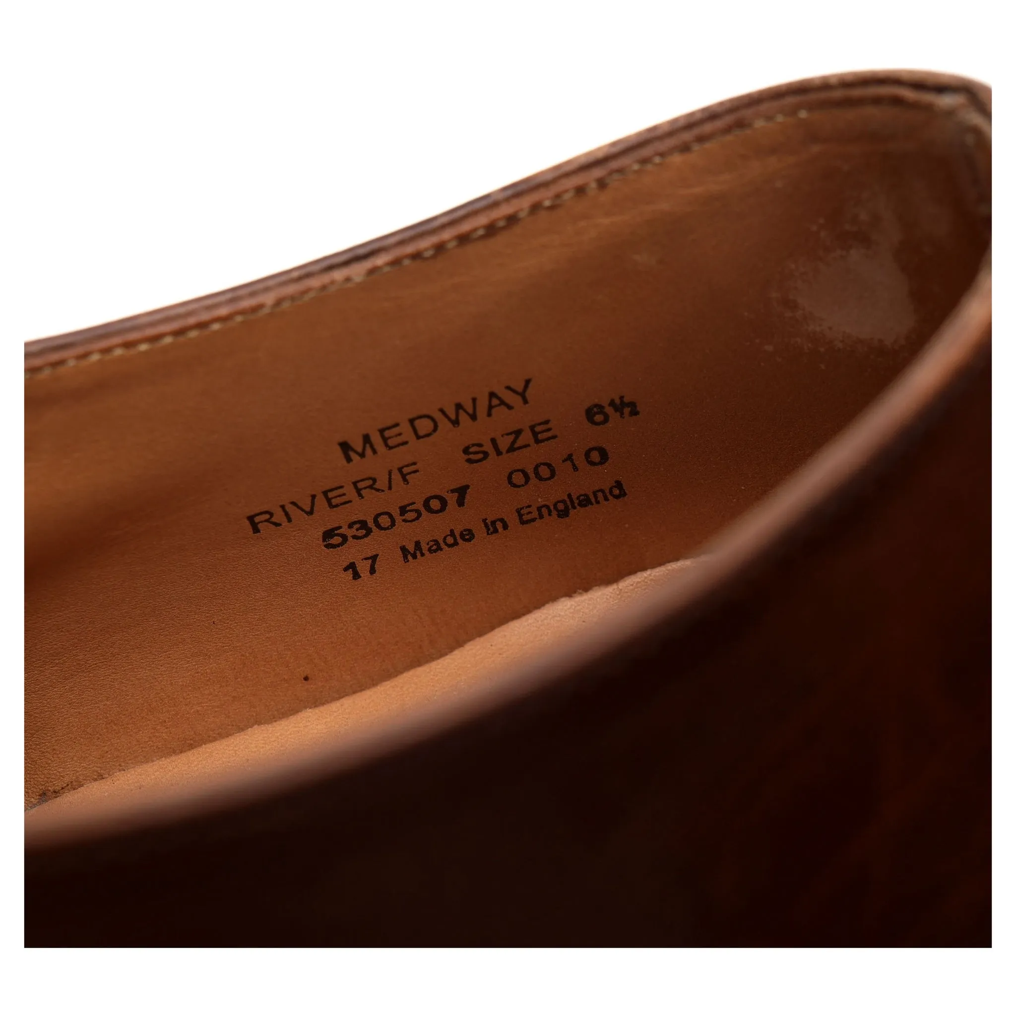 1880 'Medway' Brown Leather Monk Strap UK 6.5 F