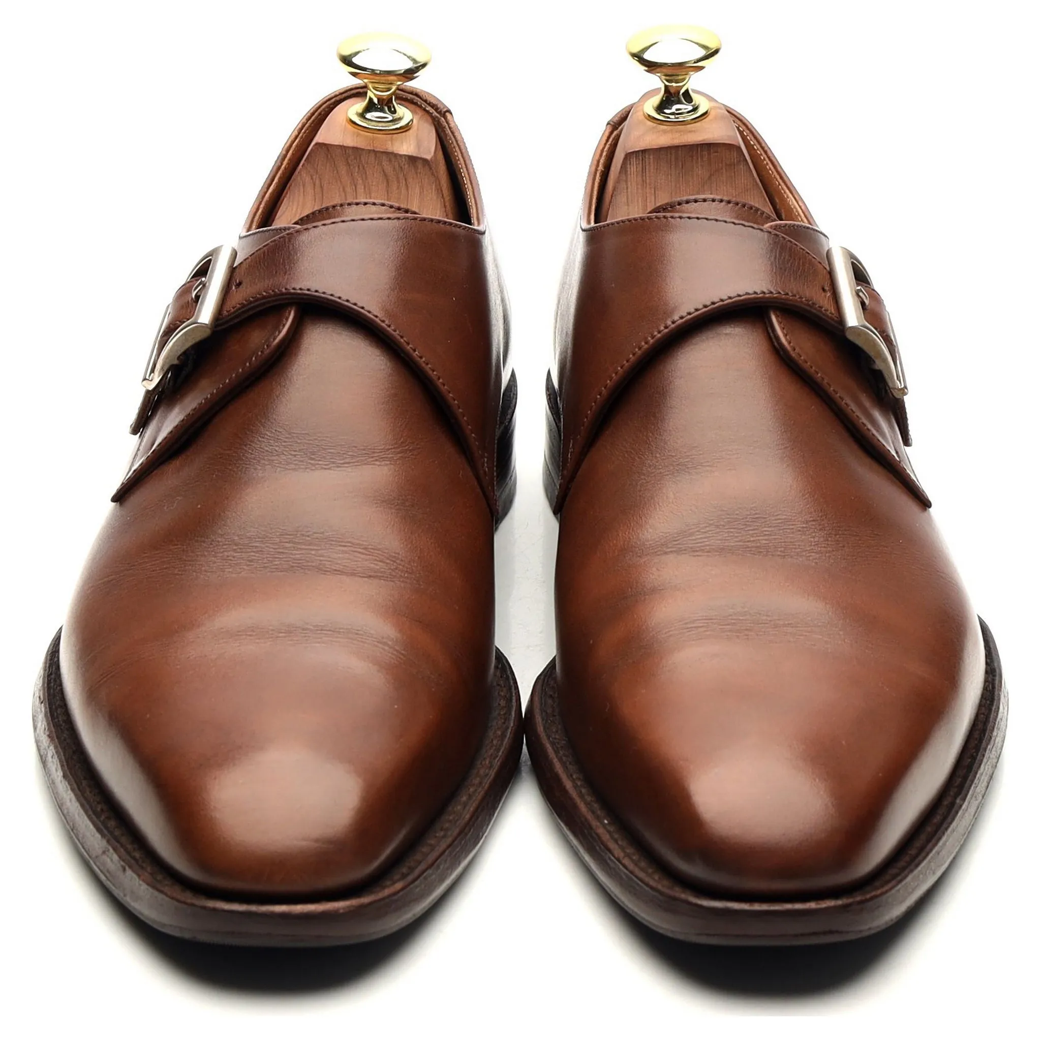 1880 'Medway' Brown Leather Monk Strap UK 6.5 F