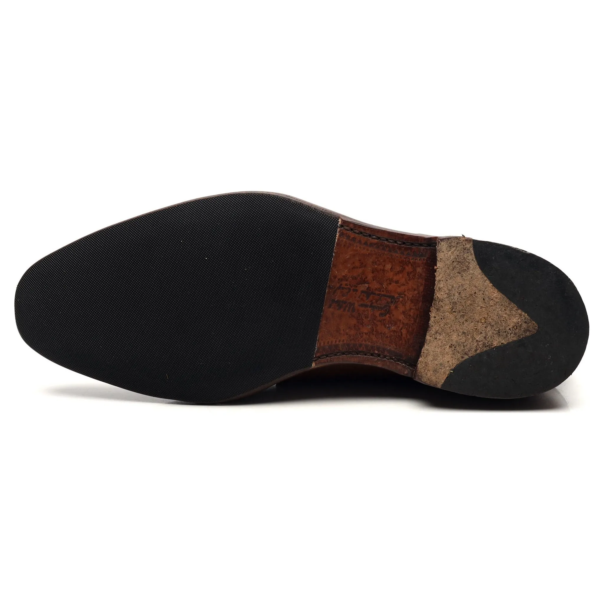 1880 'Medway' Brown Leather Monk Strap UK 6.5 F
