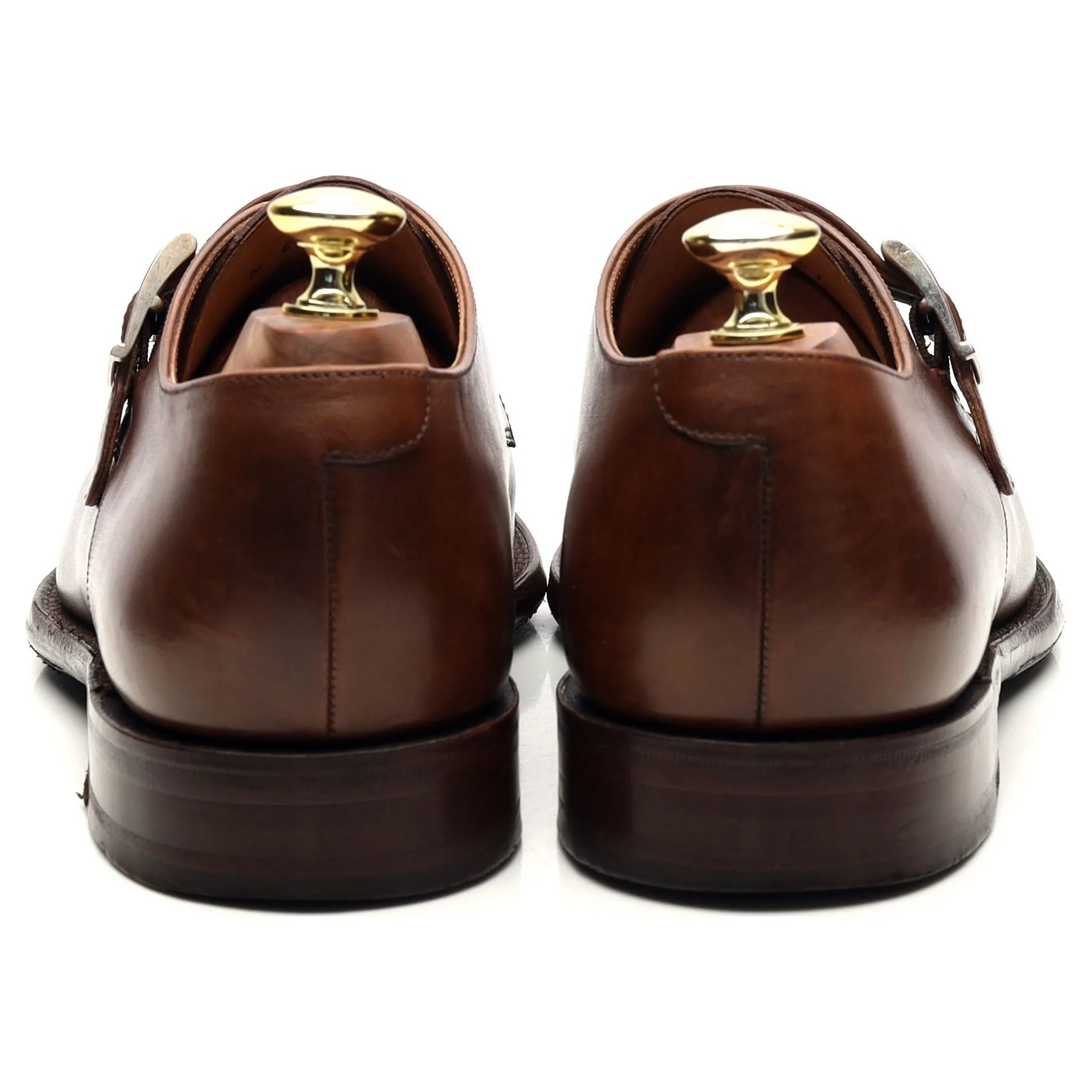 1880 'Medway' Brown Leather Monk Strap UK 6.5 F