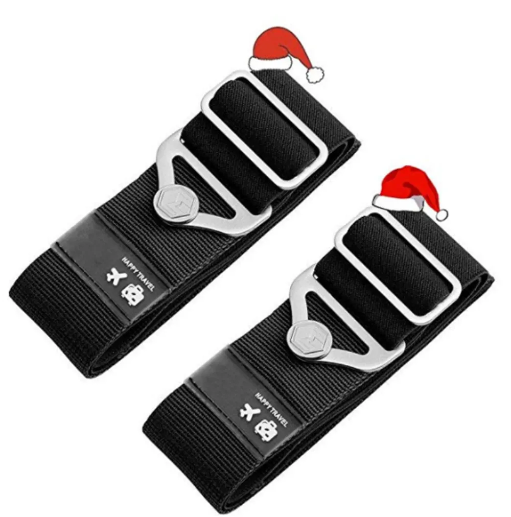 2PCS Travel Luggage Straps Adjustable Baggage Strap Suitcase Safety Packing Belt
