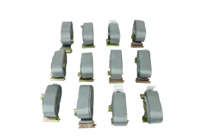 2" x 16' Grey Interior Van Strap Cam Buckle Assembly with E-Track Fitting | Pack of 12