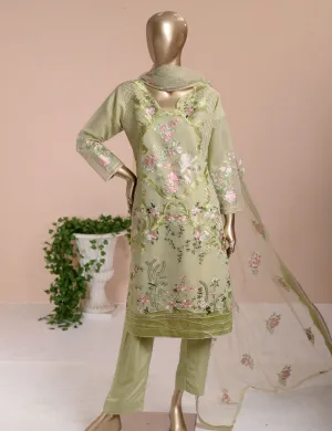 3 Pc Khaddi Lawn Unstitched Embroidered Dress (TP-14)