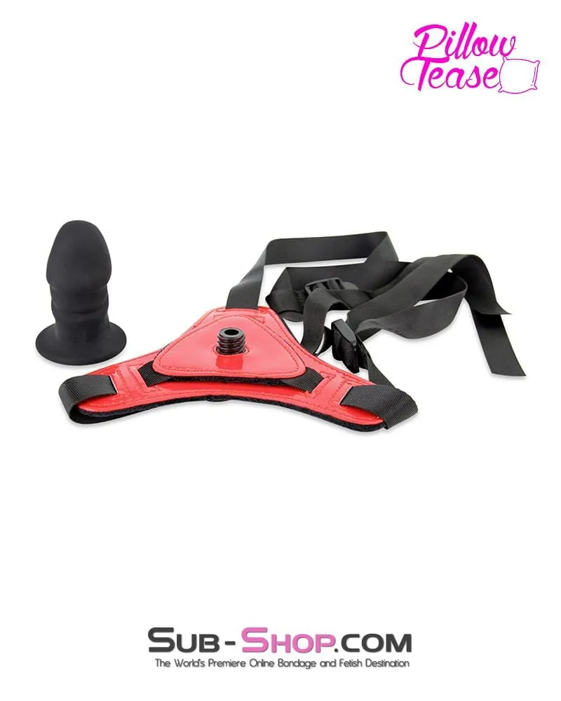 3479M      Little Red Devil Strap-on Harness with Detachable Penis