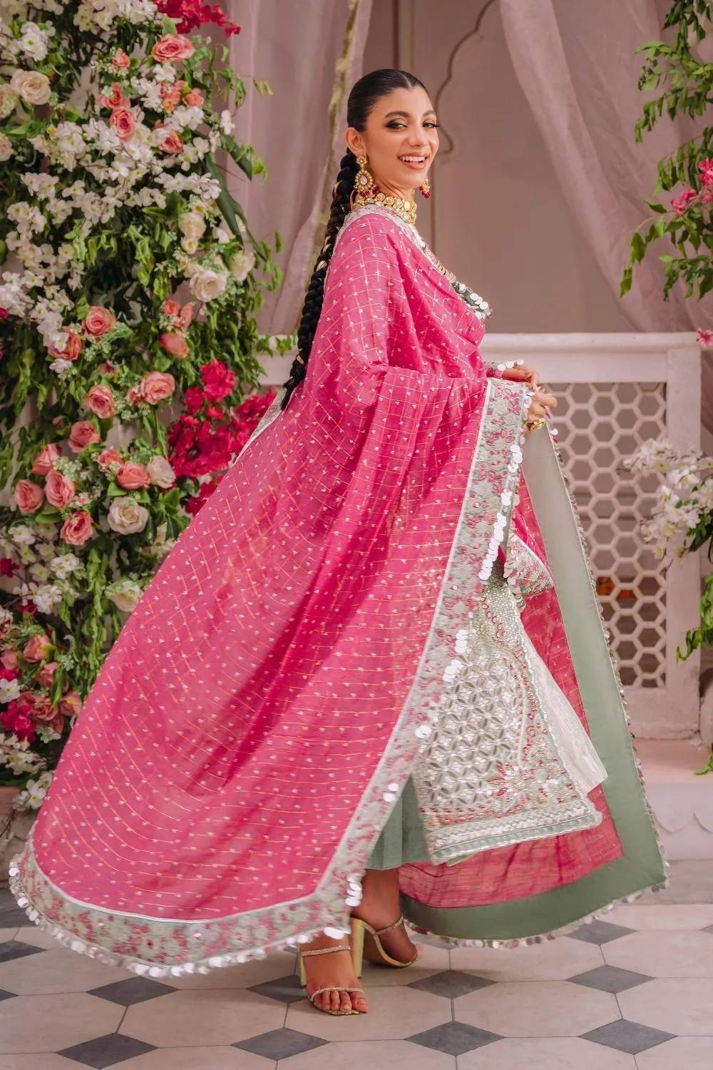 3PC Unstitched | Embroidered Luxury Formal Dress