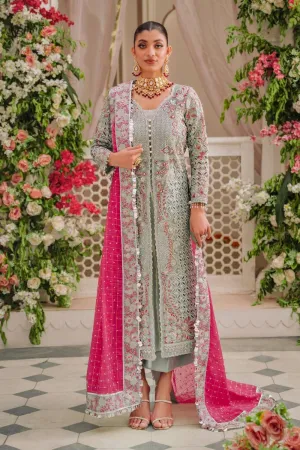 3PC Unstitched | Embroidered Luxury Formal Dress