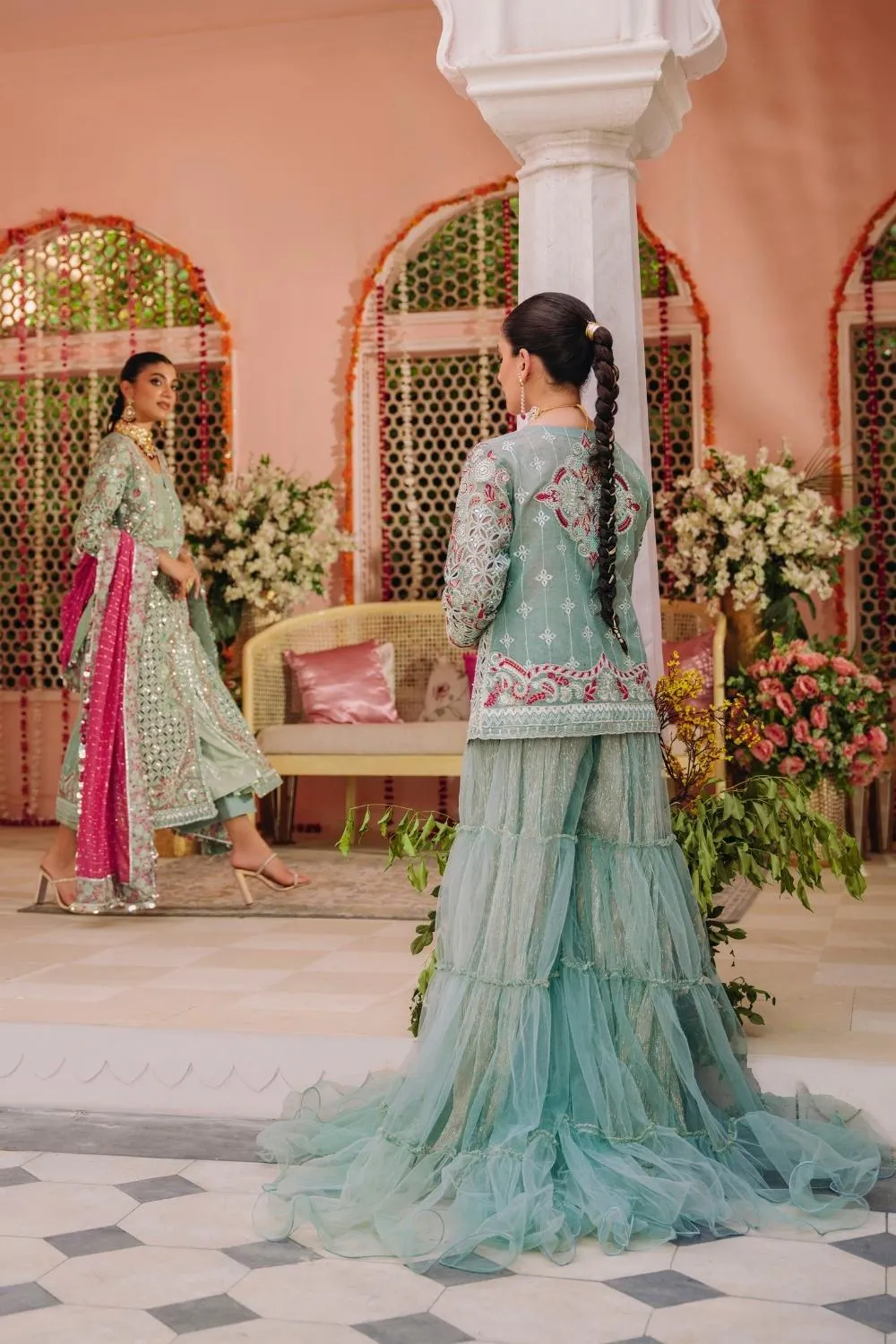 3PC Unstitched | Embroidered Luxury Formal Dress