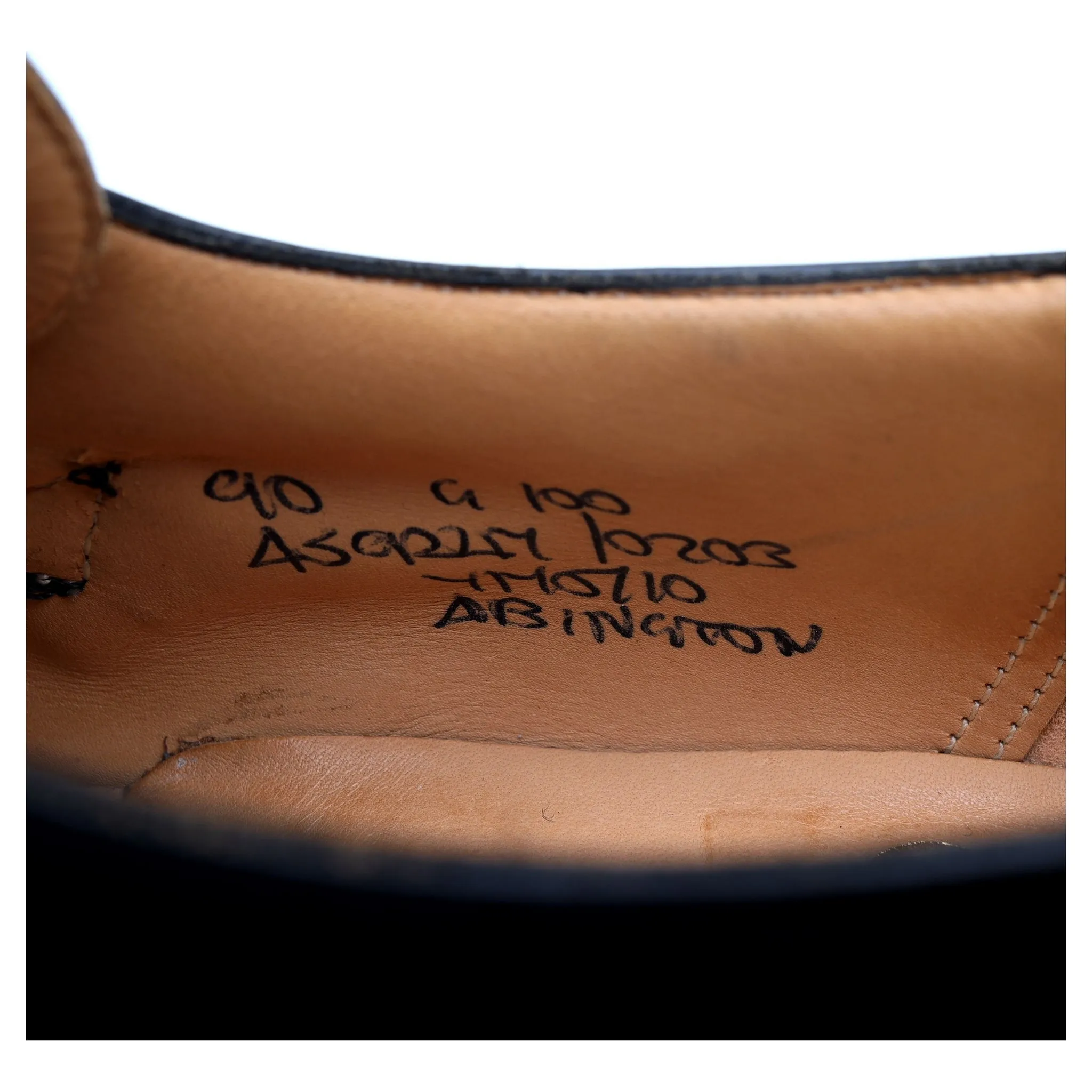 'Abington' Black Leather Monk Strap UK 9 G