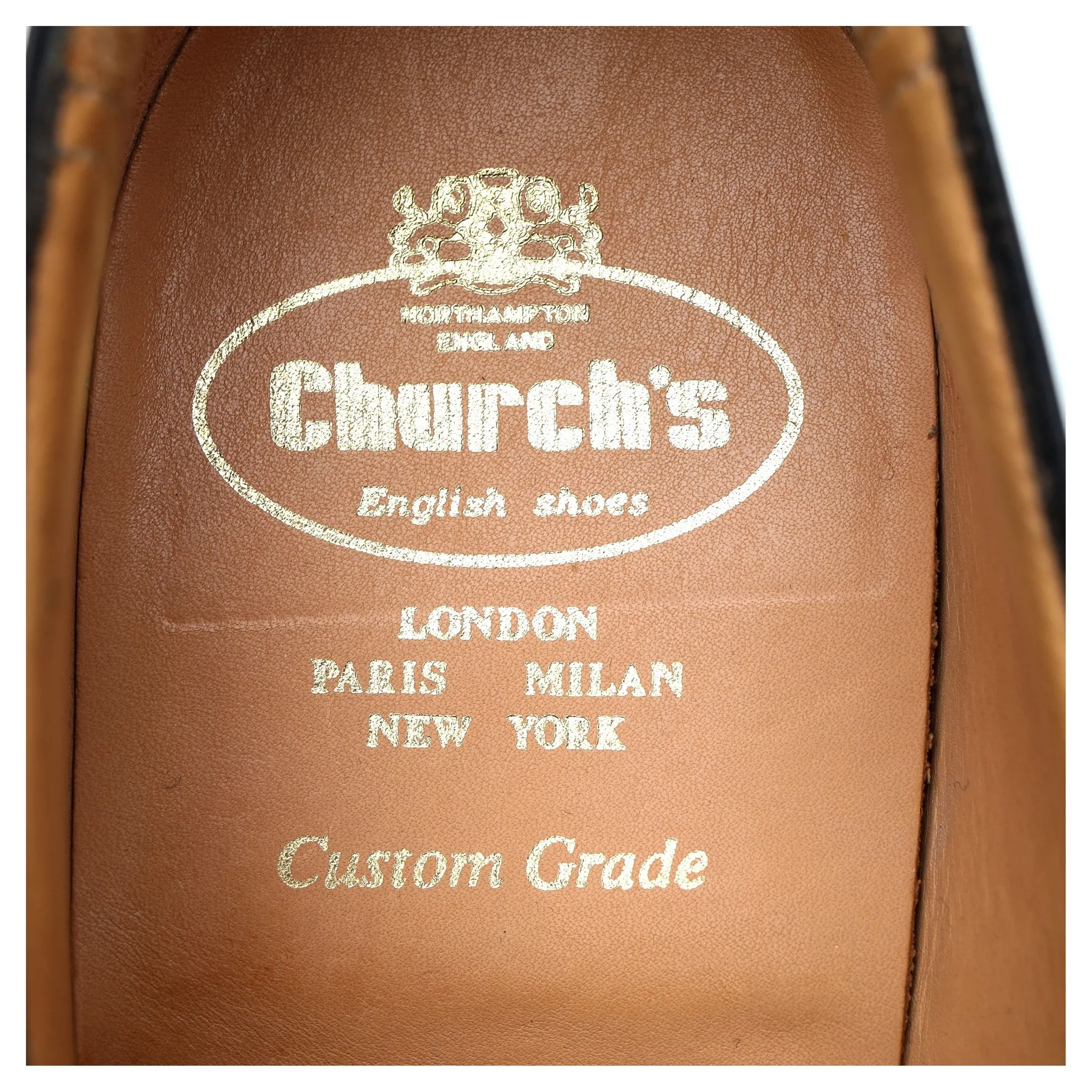 'Abington' Black Leather Monk Strap UK 9 G