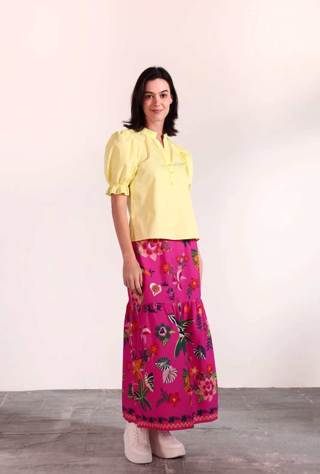 Ada Raspberry Bloom Skirt
