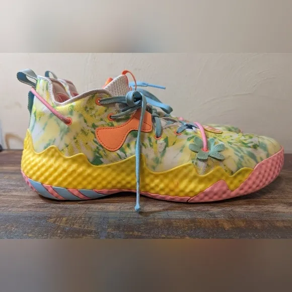 Adidas Harden Vol. 6 Multicolor Tie Dye Basketball Shoes Mens Size 14 H06096