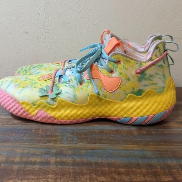 Adidas Harden Vol. 6 Multicolor Tie Dye Basketball Shoes Mens Size 14 H06096