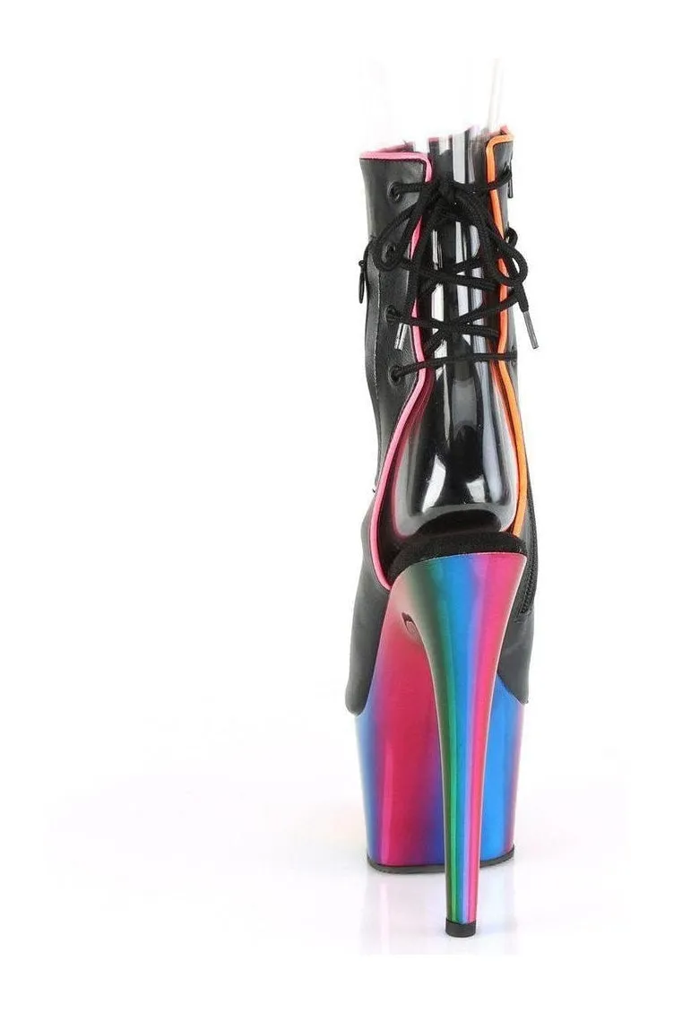 ADORE-1018RC-02 Ankle Boot | Black Faux Leather