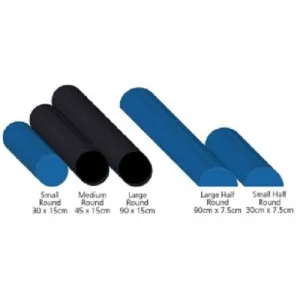 AllCare Foam Rollers Full Round 90cm Black