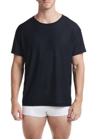 ANDER - Black Sheer Mesh Sport T-Shirt