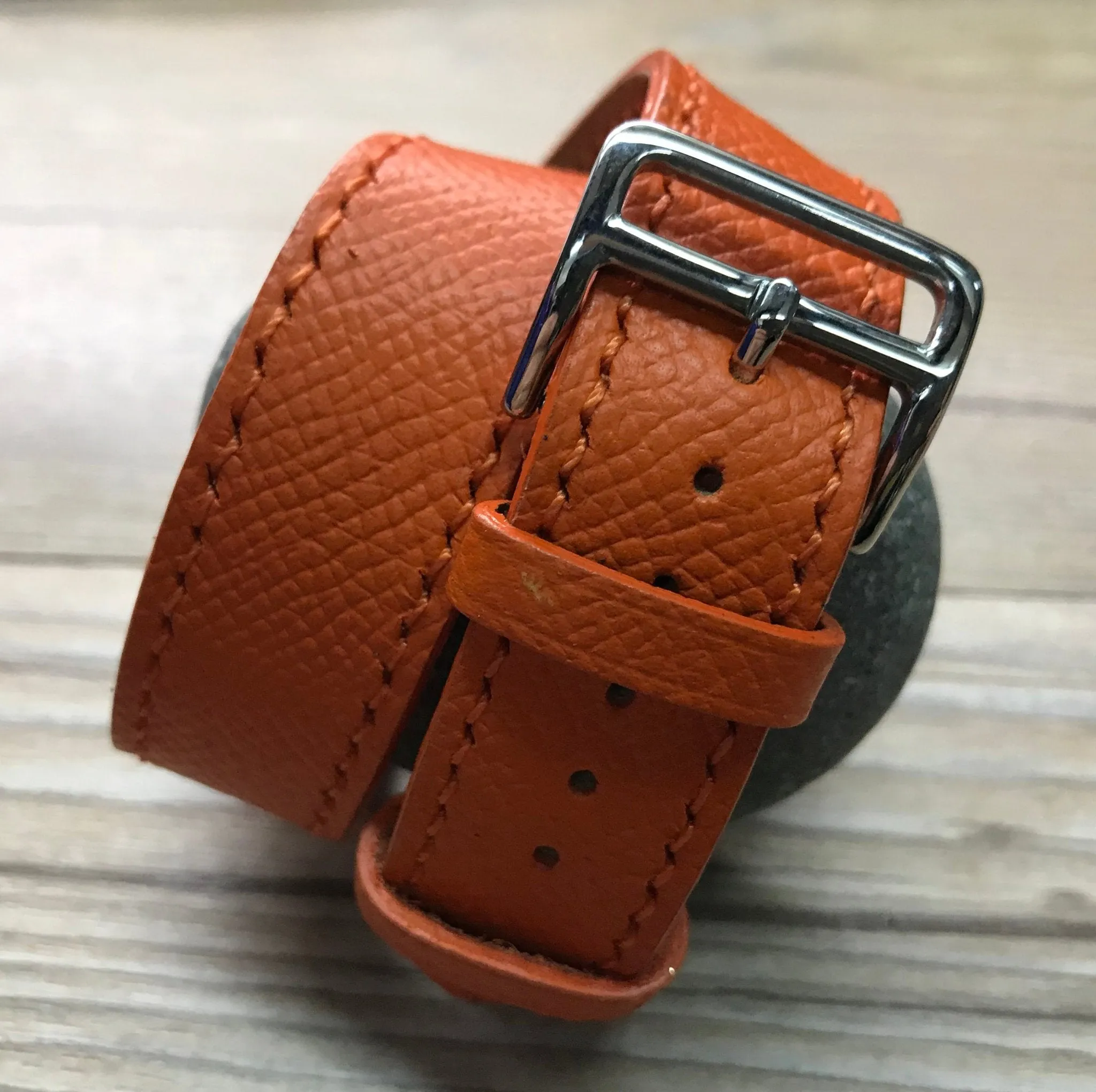 Apple Watch Band, 40mm Feu Epsom Leather Double Tour, Double Tour Series 7, Apple Watch Band 38mm, FREE SHIPPING