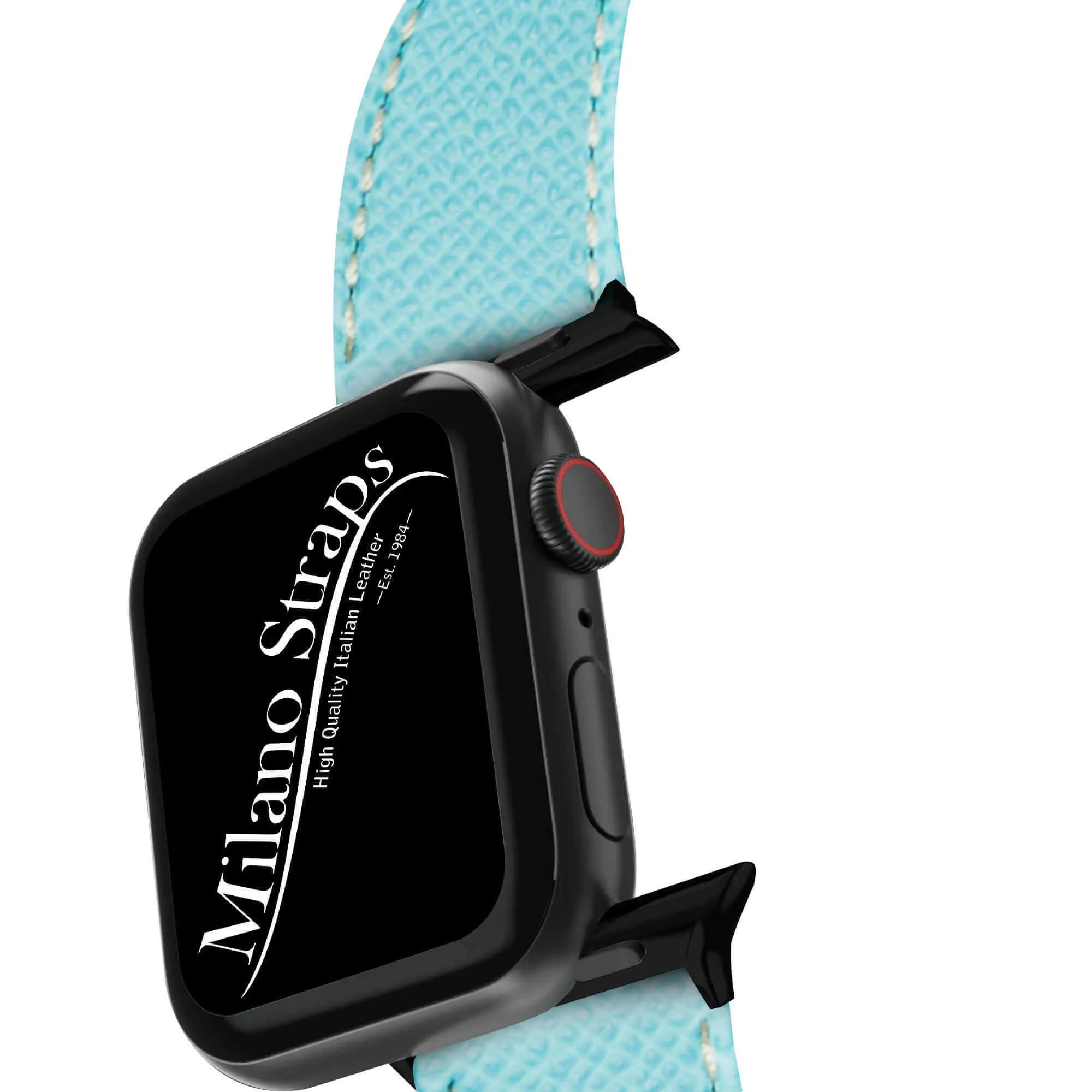 Apple Watch Leather Band ™ Hammered Calfskin Light Blue