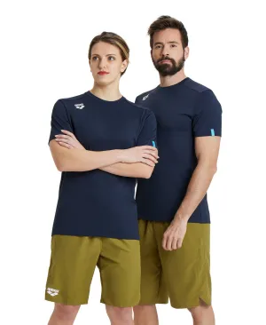 Arena Team Unisex Solid T-Shirt - Navy