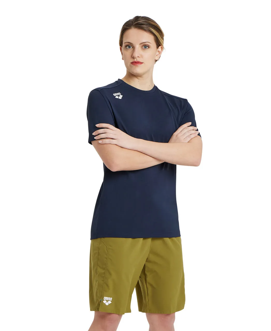 Arena Team Unisex Solid T-Shirt - Navy