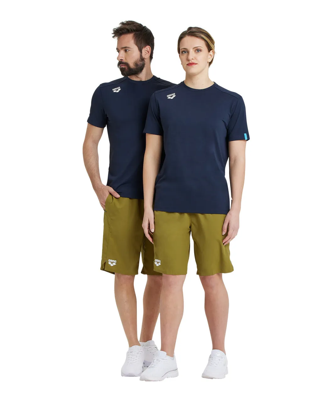 Arena Team Unisex Solid T-Shirt - Navy