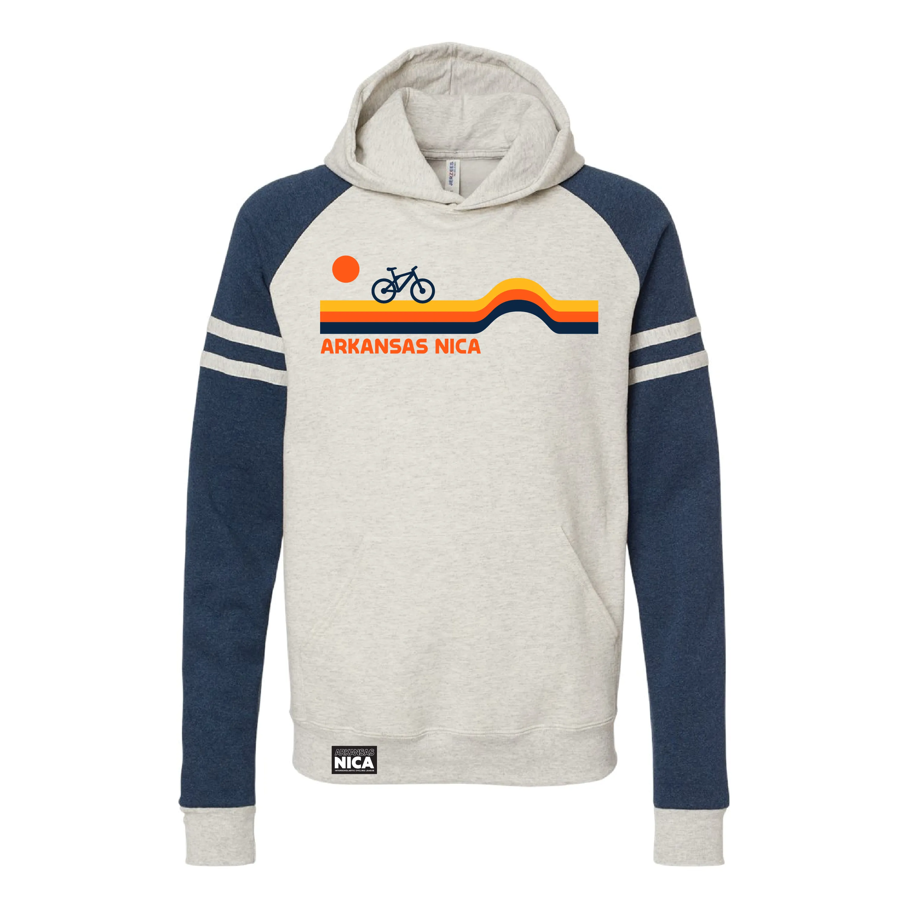 Arkansas NICA Retro Stripes Hoodie