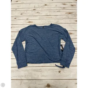 Athletic Top Long Sleeve Crewneck By Kyodan In Blue, Size: L