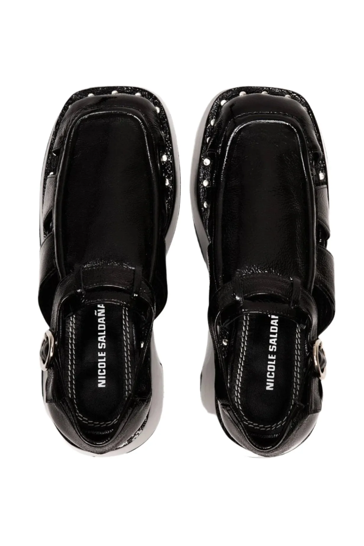 avery / black cracked patent