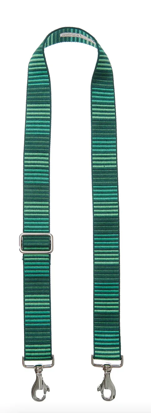BAG STRAP HORIZONTAL STRIPES - GREEN