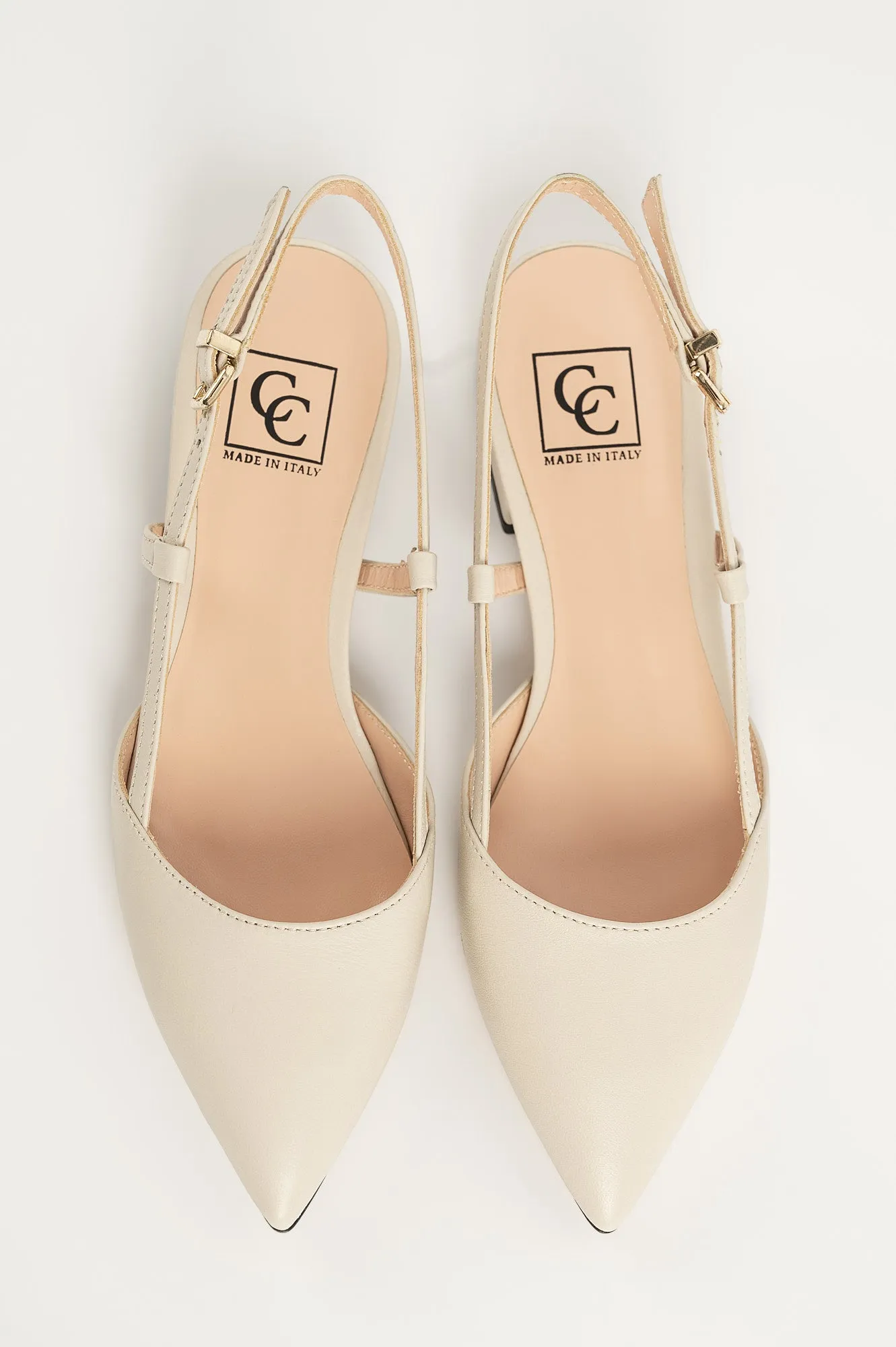 Ballerina Wiktoria 172 | Off-White Skinn