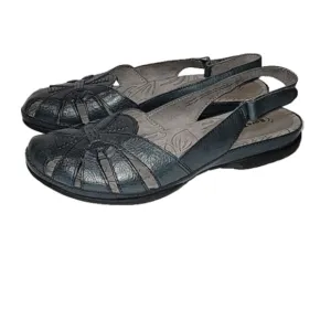 BARETRAPS &quot;DACHELLE&quot; Navy leather slingback sandal NWOB, Size 10M
