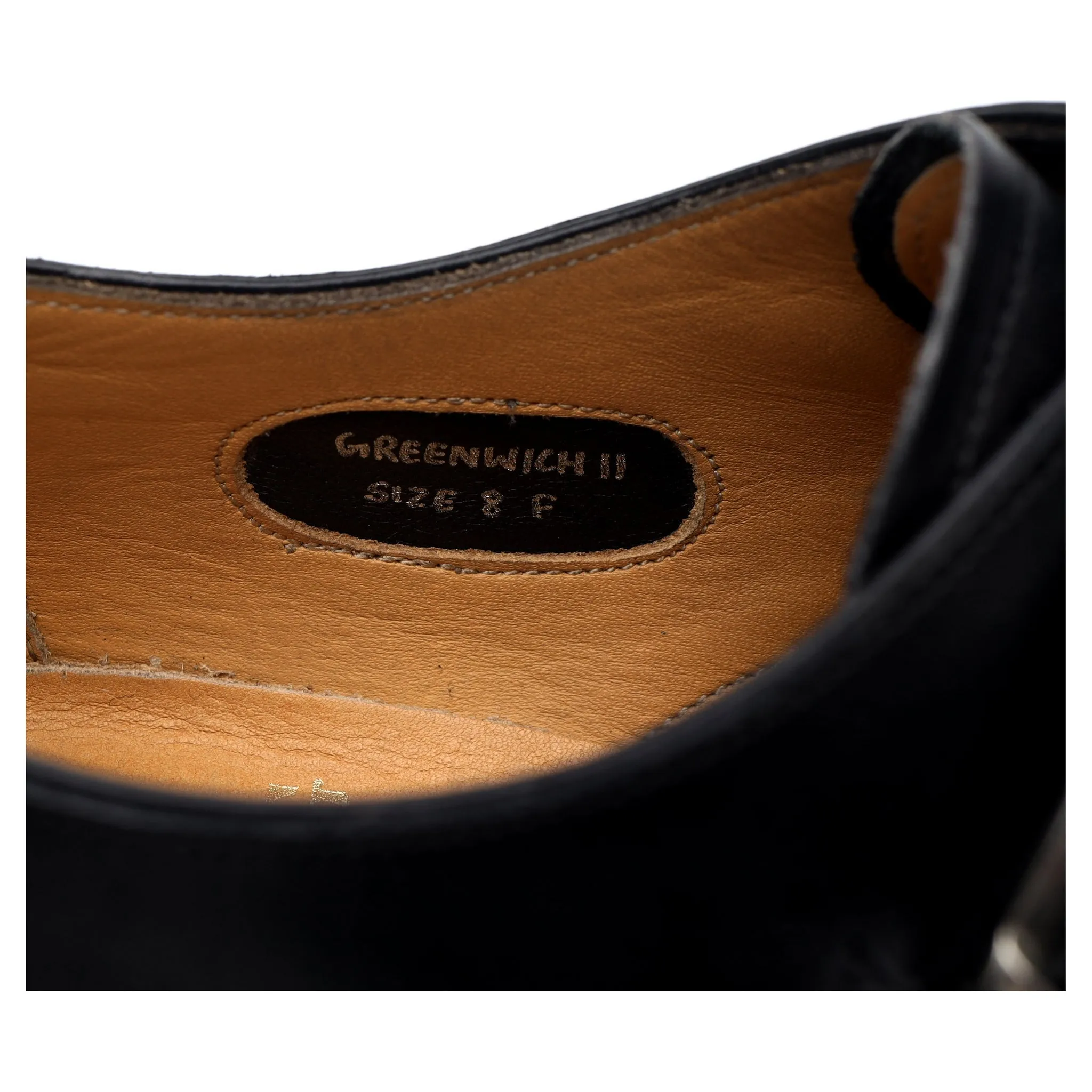 Barker 'Greenwich II' Black Leather Monk Strap UK 8 F