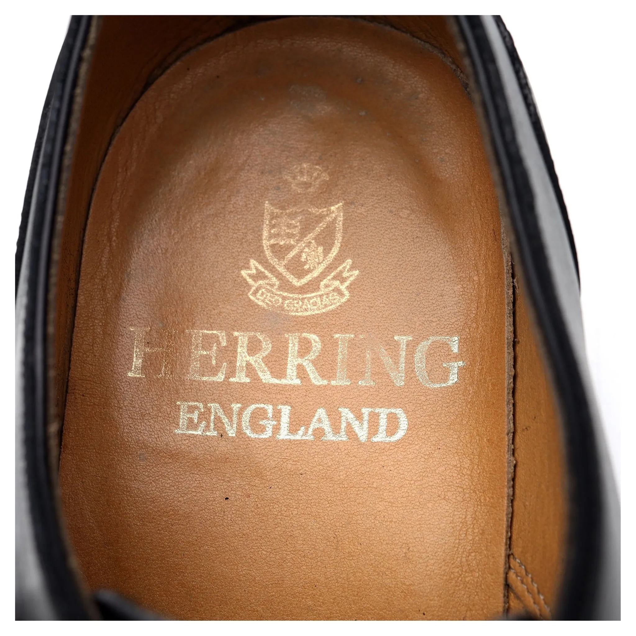 Barker 'Greenwich II' Black Leather Monk Strap UK 8 F