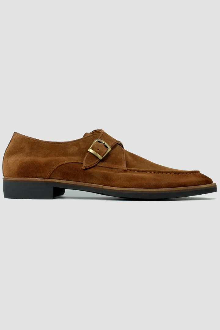 BASEL SUEDE SHOE - COGNAC