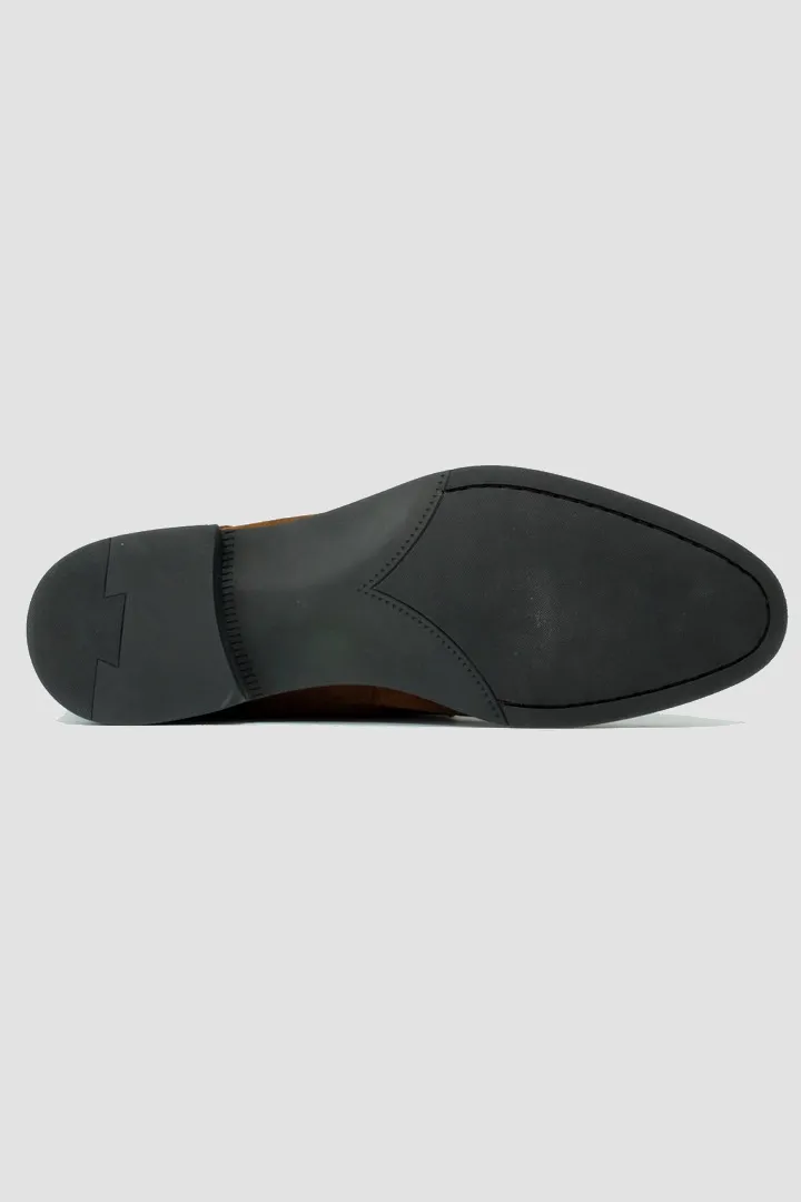 BASEL SUEDE SHOE - COGNAC