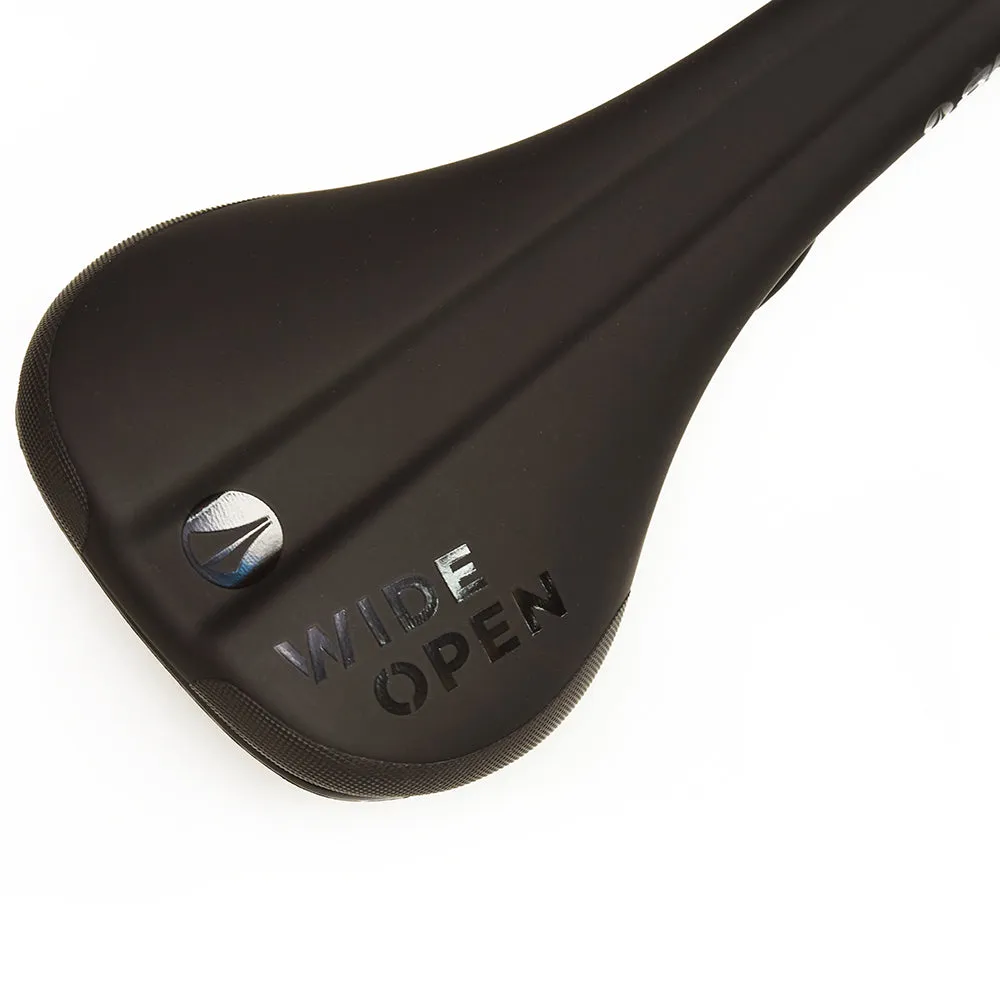 Bel Air V3 Premium Saddle Alloy Rail Wide Open Logo