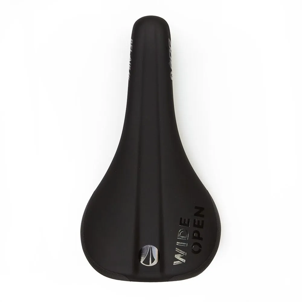 Bel Air V3 Premium Saddle Alloy Rail Wide Open Logo