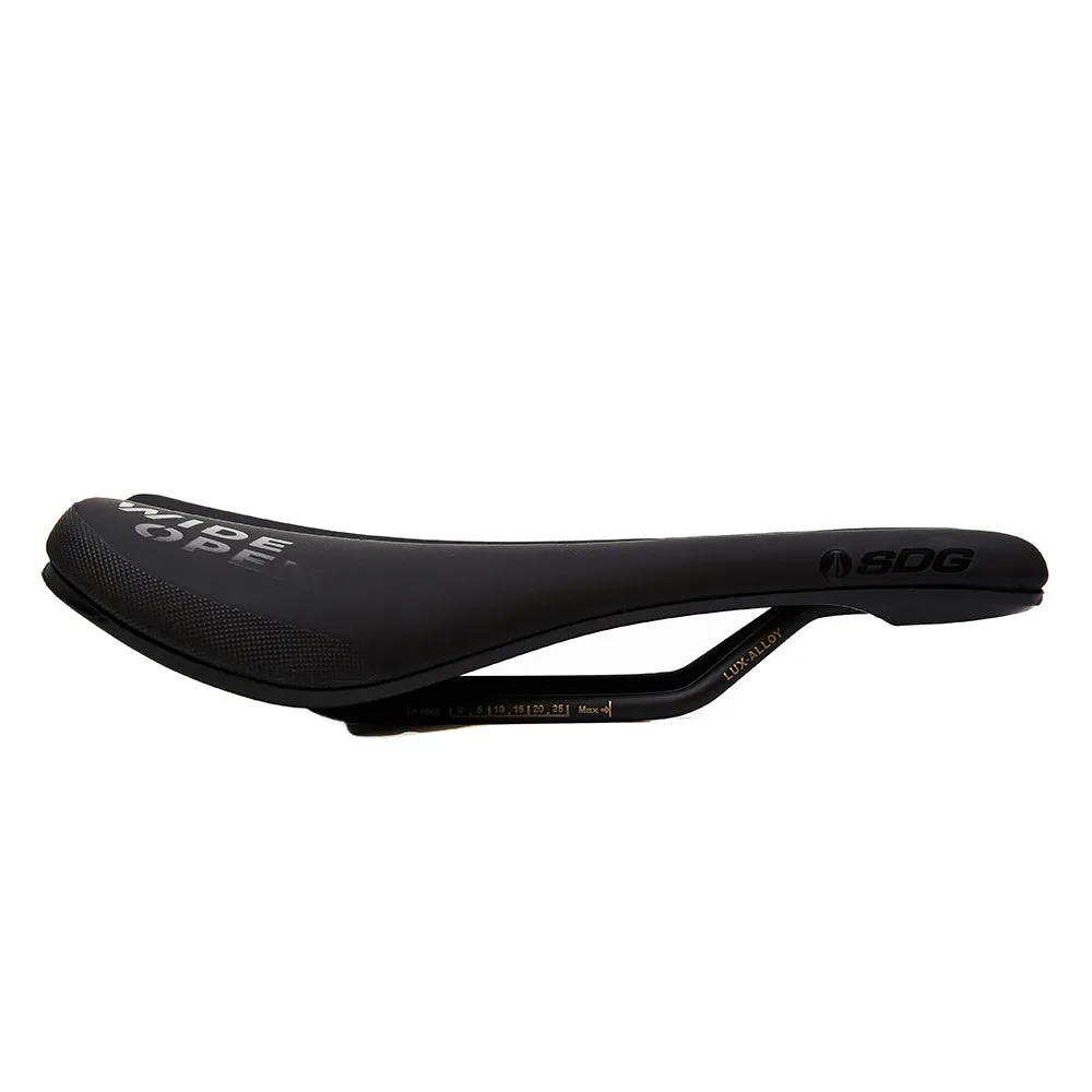 Bel Air V3 Premium Saddle Alloy Rail Wide Open Logo