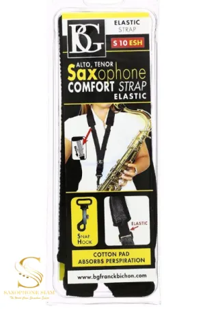 BG Alto-Tenor Saxophone Strap-Large Elastic S10ESH (Neck Strap)