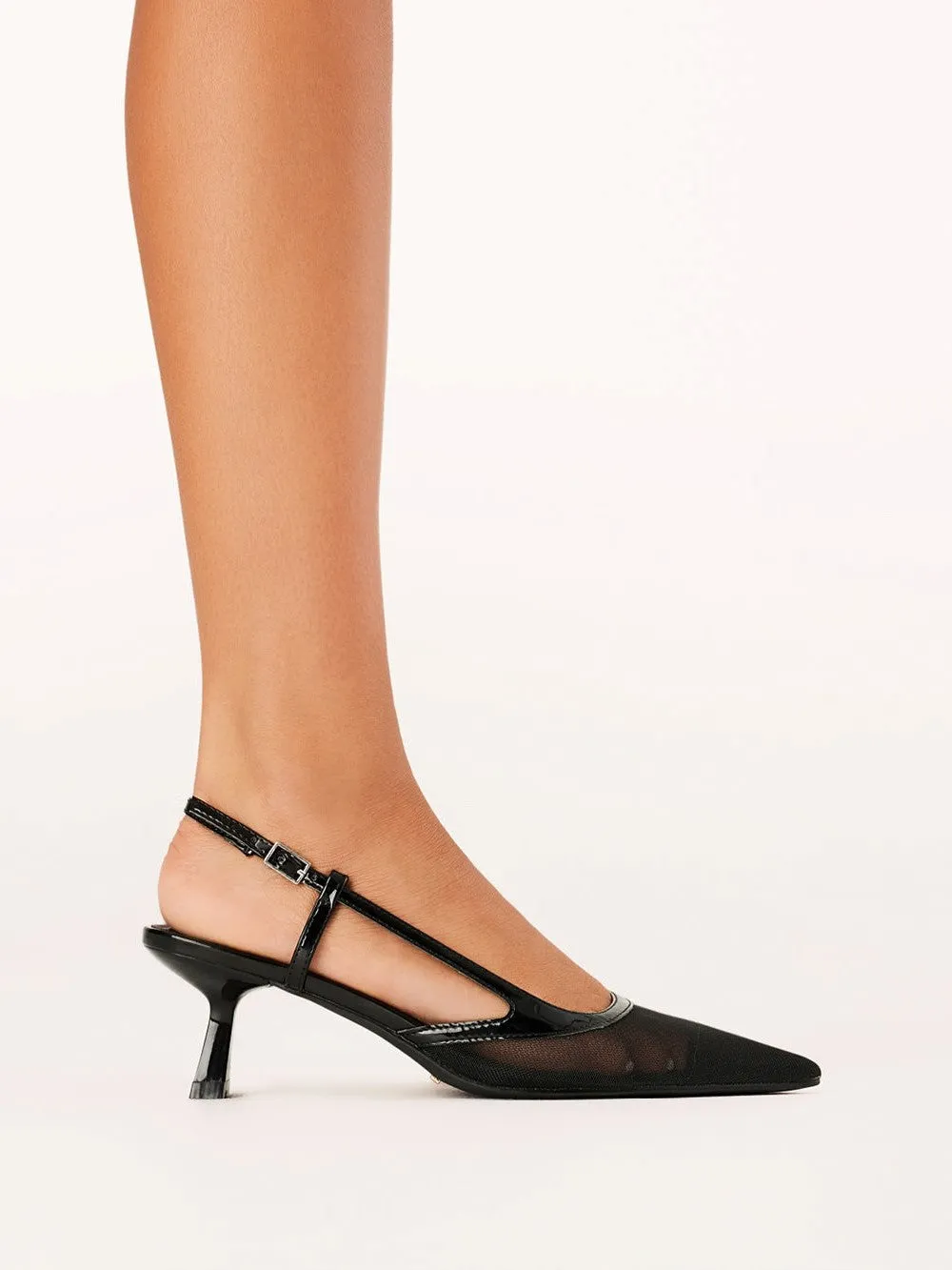 BILLINI Hawley Mesh Slingback Kitten Heel