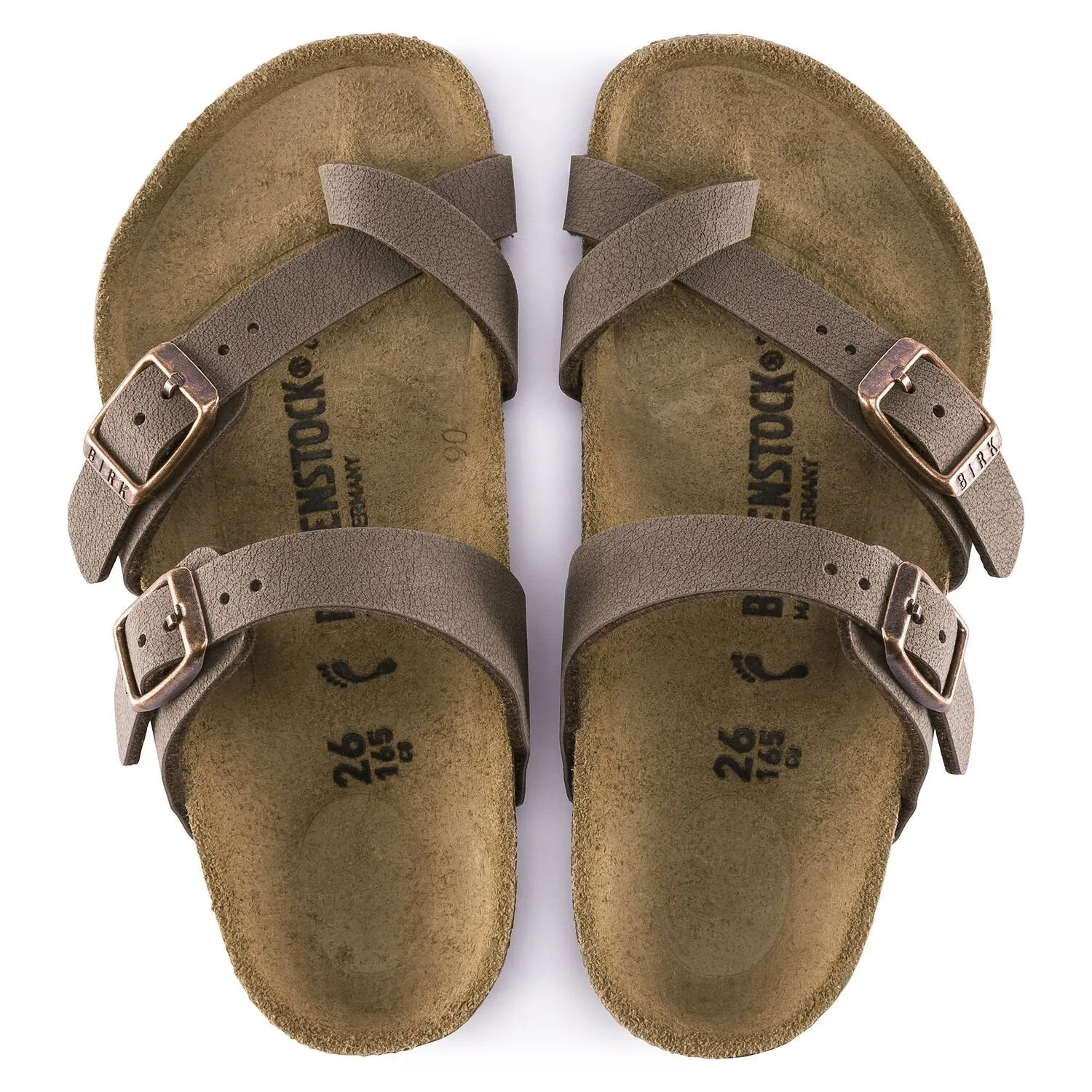 Birkenstock Kids Mayari Birko-Flor Nubuck Mocha