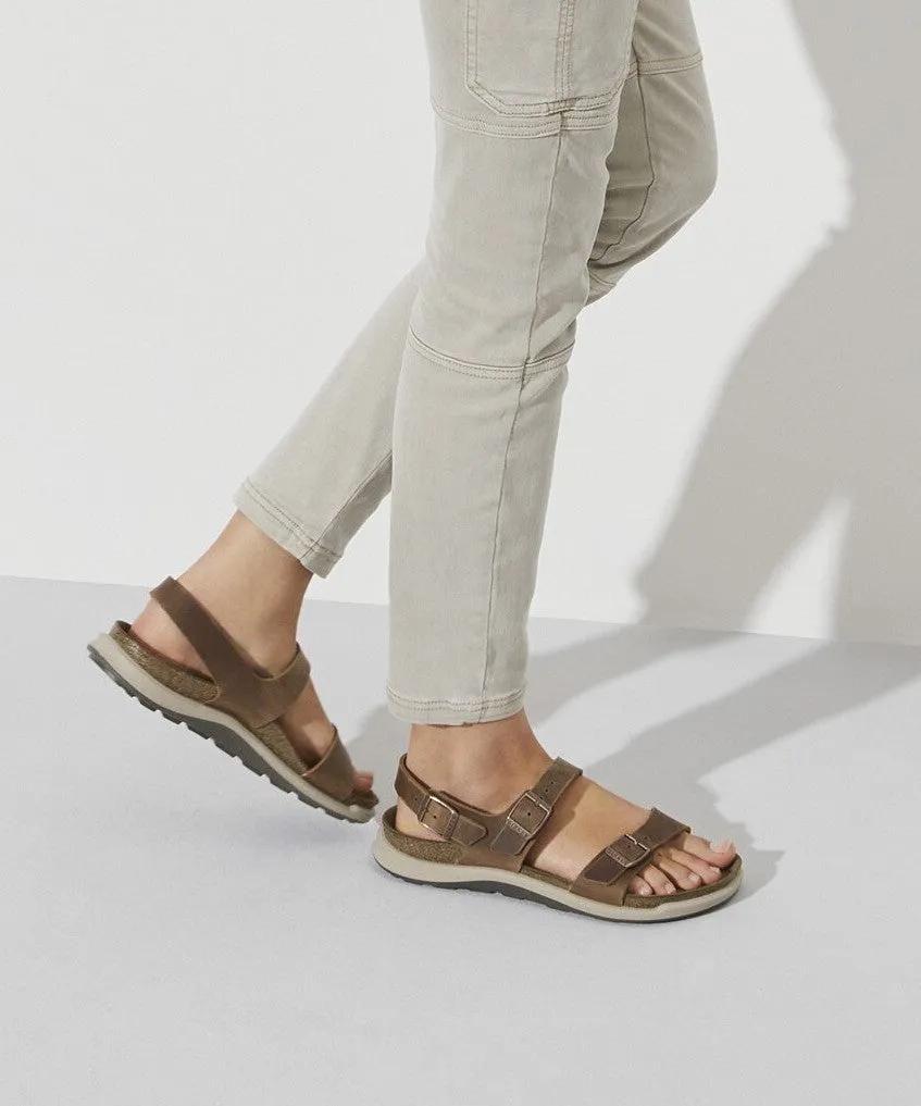 Birkenstock Sonora Crosstown Sandals - Ginger Brown Oiled Leather| Polyurethane Sole