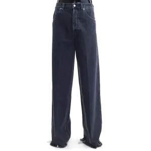 Black Denim Pant With Label