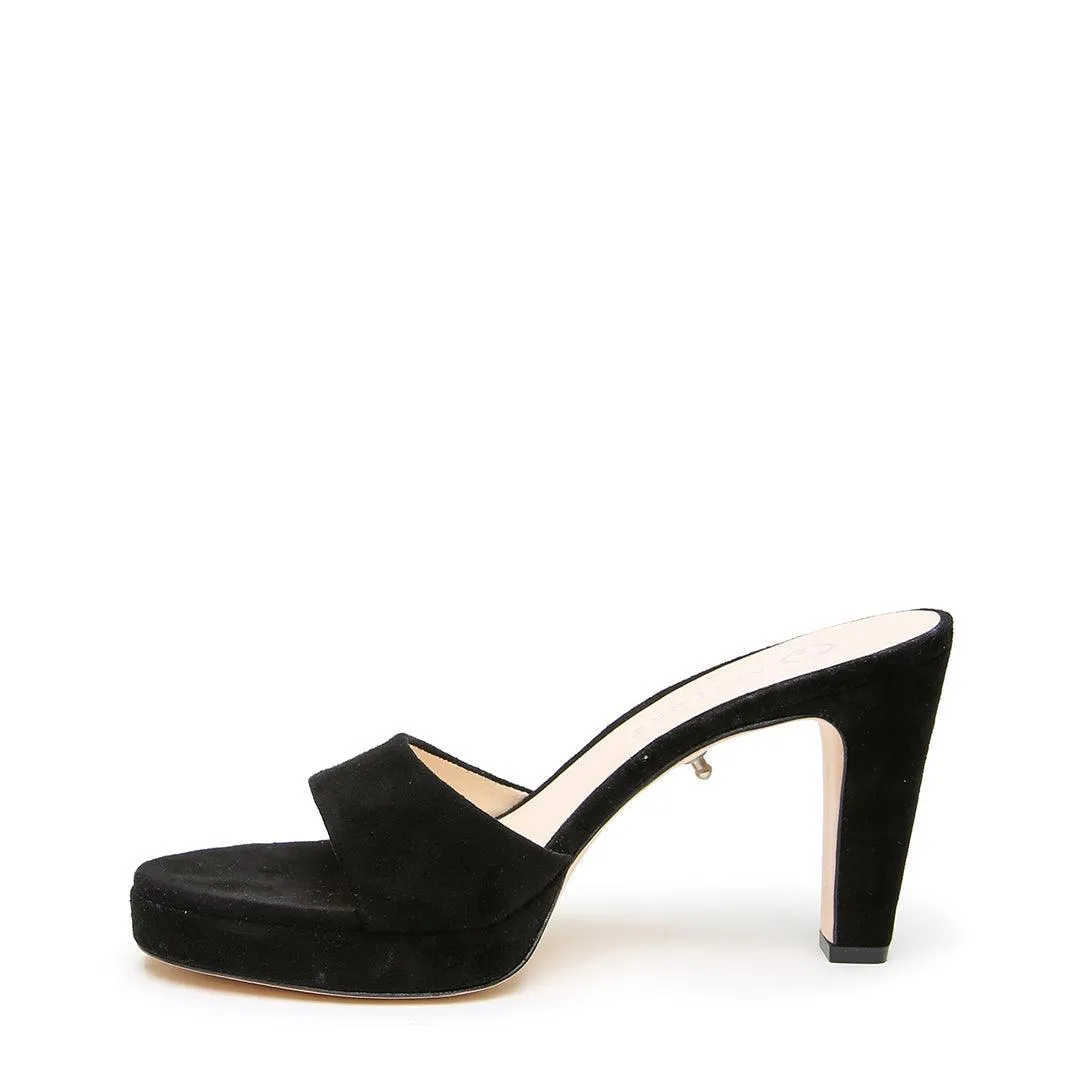 Black Suede Lo Platform
