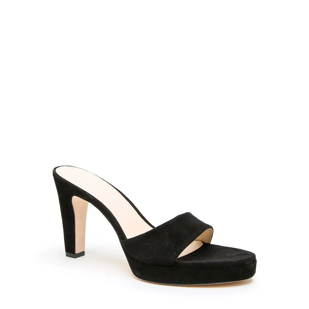 Black Suede Lo Platform