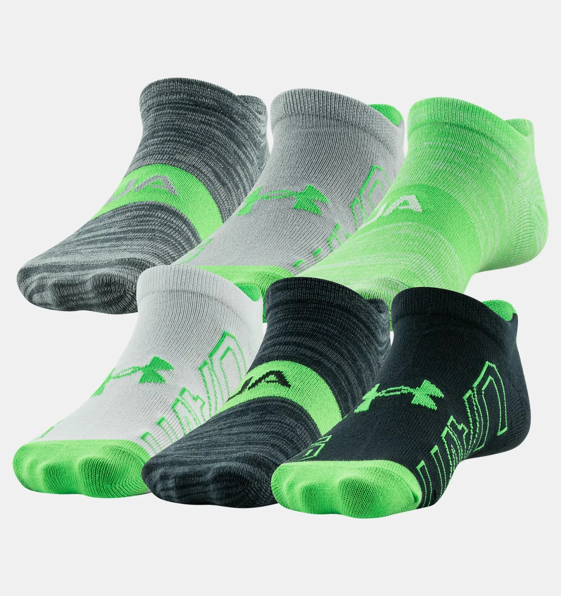 Boy's Essential Lite No-Show Socks - 6 Pack