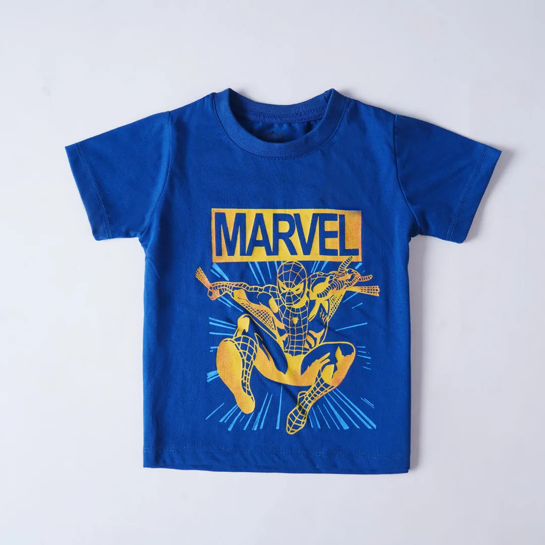 Boys Half Sleeves-Printed T-Shirt (Marvel)