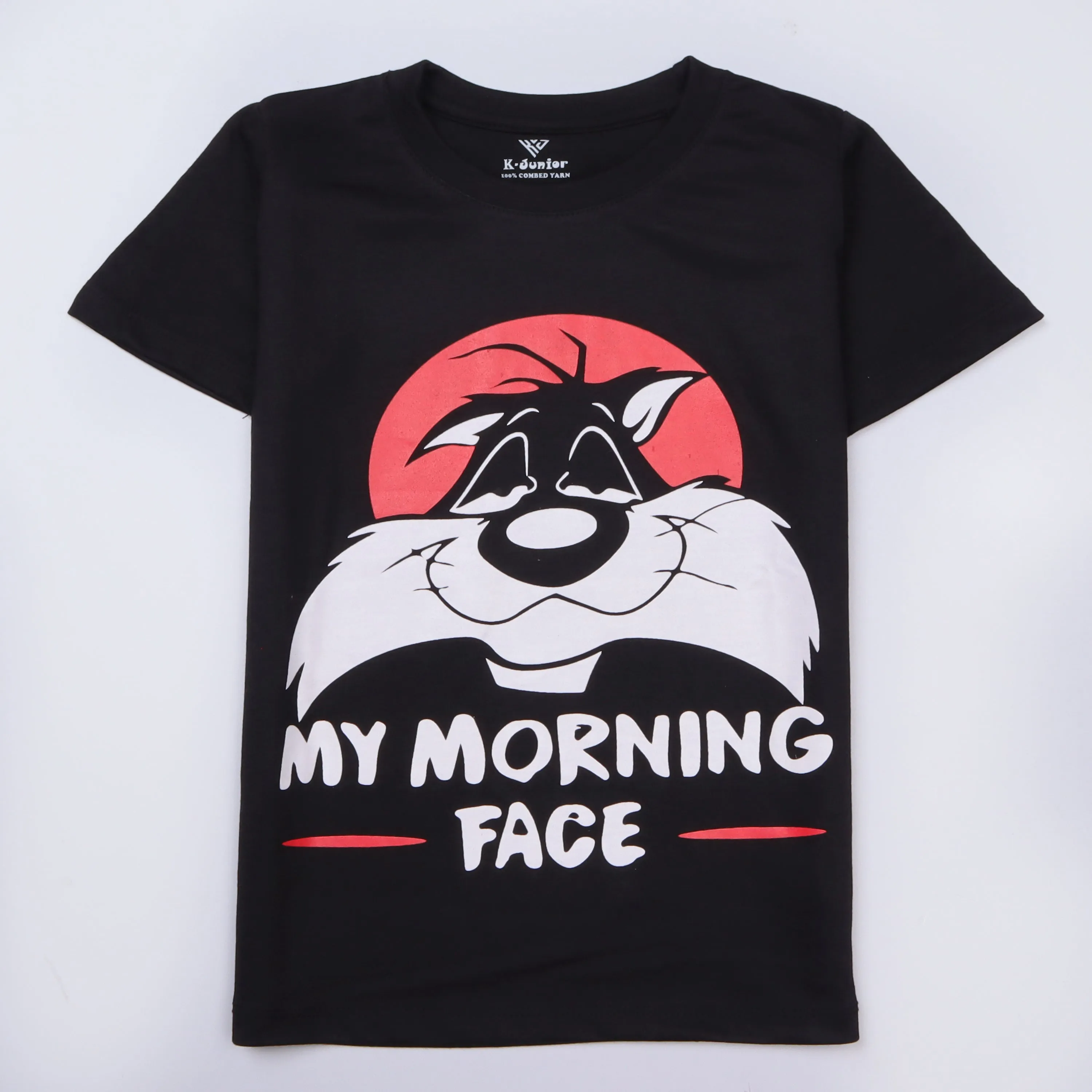 Boys Half Sleeves-Printed T-Shirt (Morning)
